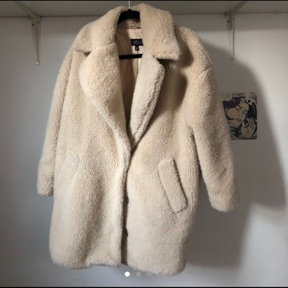 Cream Warm Teddy Coat